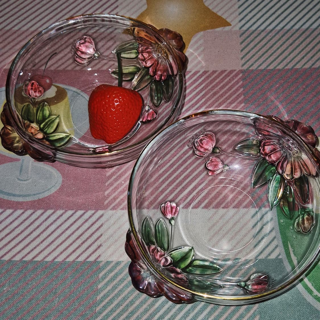 90s 소가 레트로 컬러 동백꽃 캔디볼 트레이 1p 상품이미지5