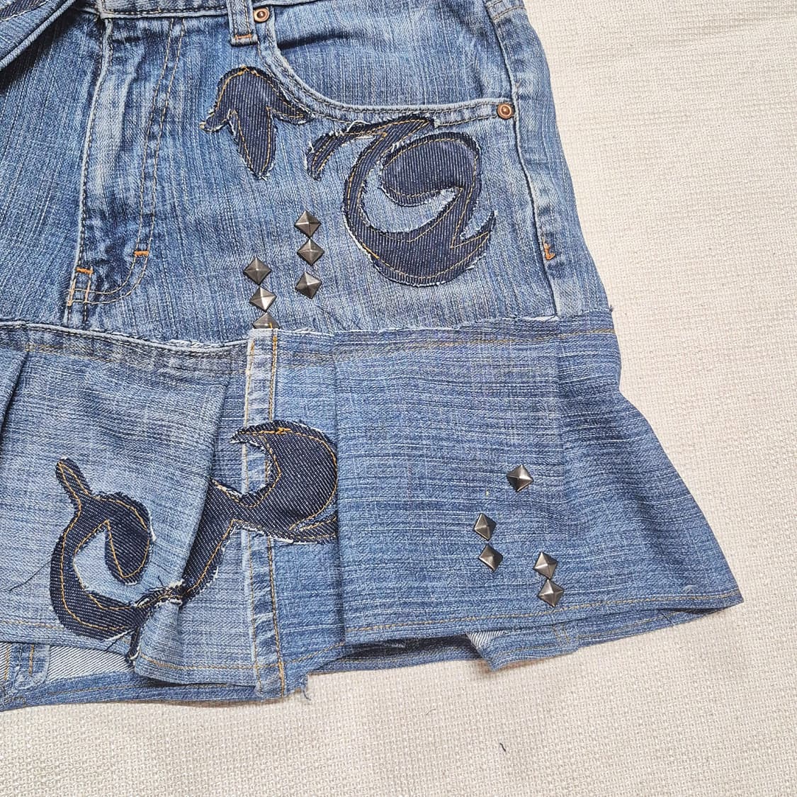 Oriental Stud Pleats Skirt (remake) 상품이미지6