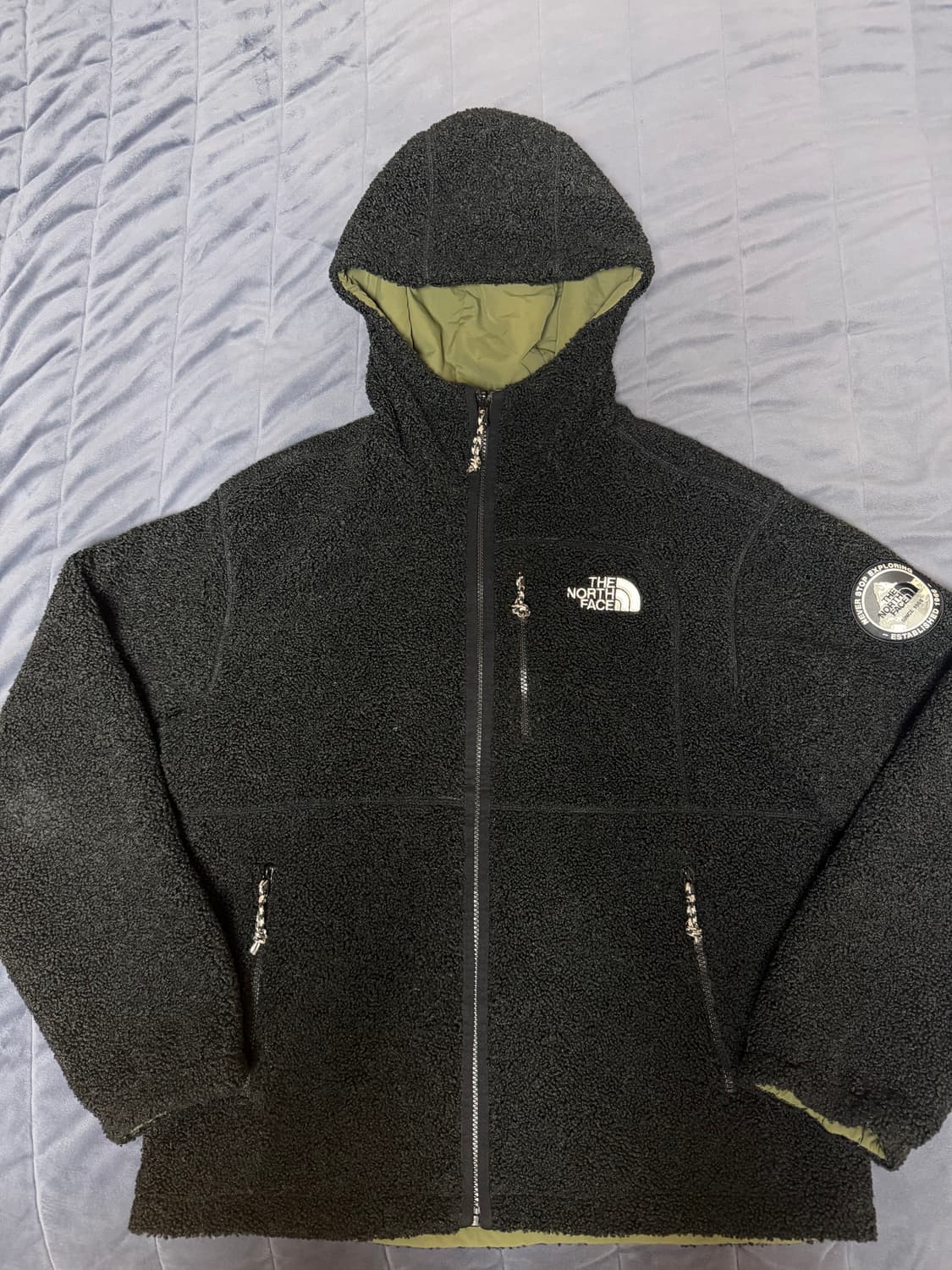 노스페이스 뽀글이 리버시블 후리스 후드집업 L(100) 상품이미지1