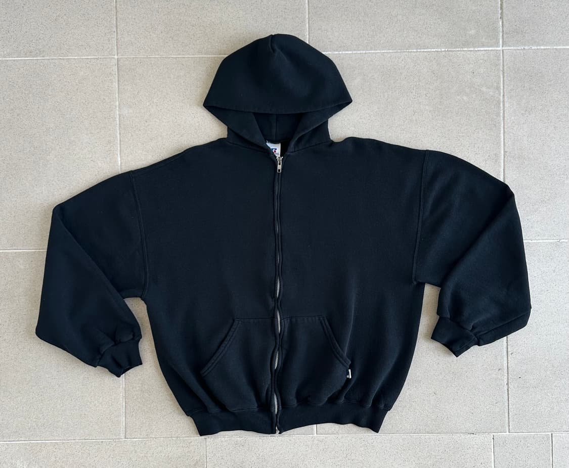 00s 빈티지 러셀 후드집업 블랙 L 상품이미지1