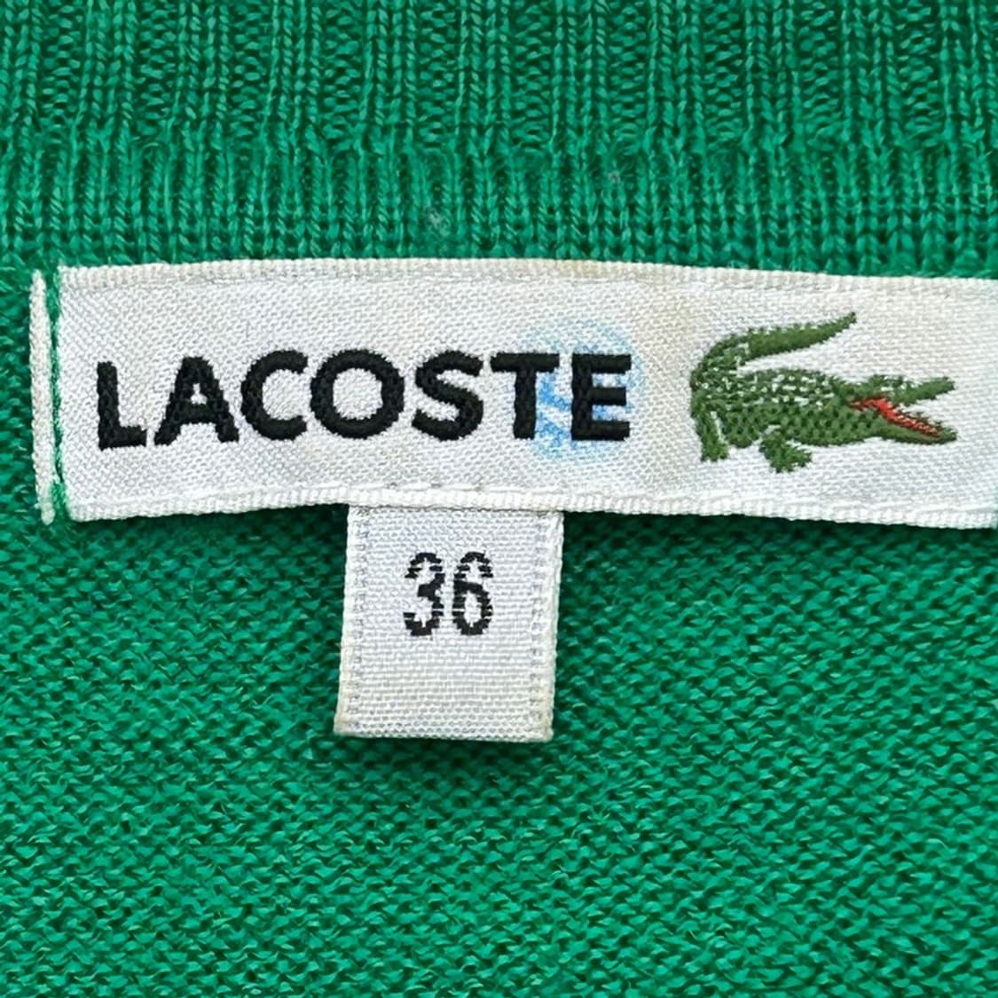 라코스테 그린 브이넥 가디건 36 상품이미지5