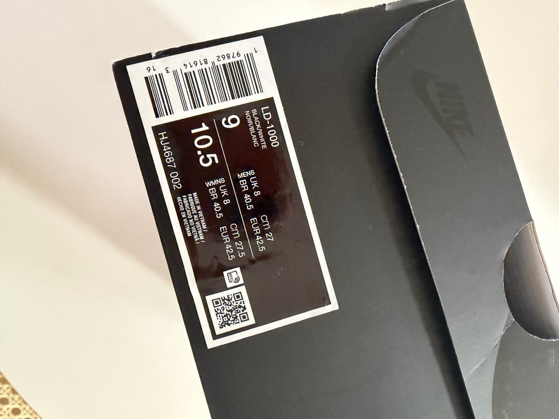 나이키 LD-1000 블랙 화이트 상품이미지5