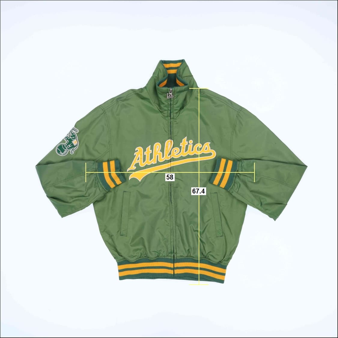 [90] 뉴에라 오클랜드 어슬레틱스 야구 바시티 점퍼 자켓 N7081 상품이미지7