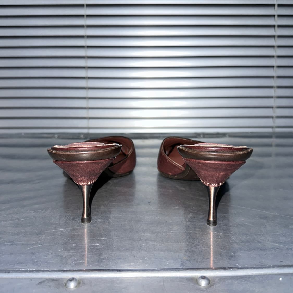 00s 고프레도 판티니 이탈리아 레더 포인티드 힐 상품이미지6