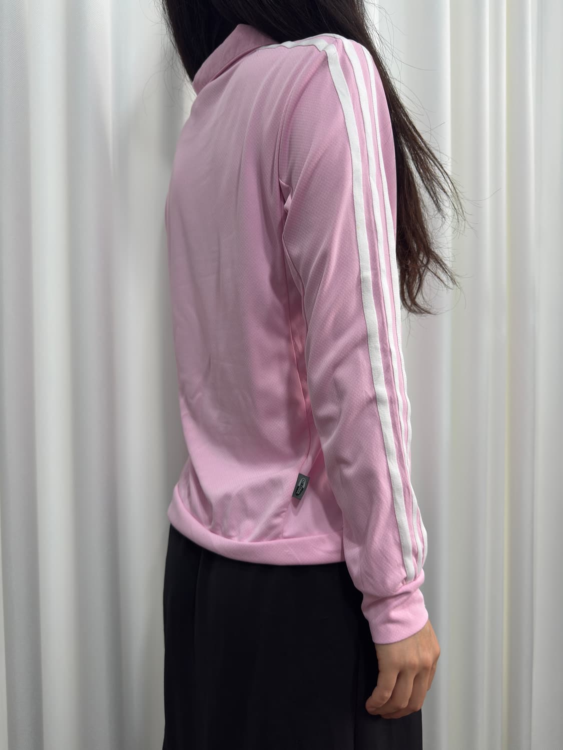 adidas pink line jersey top 상품이미지4