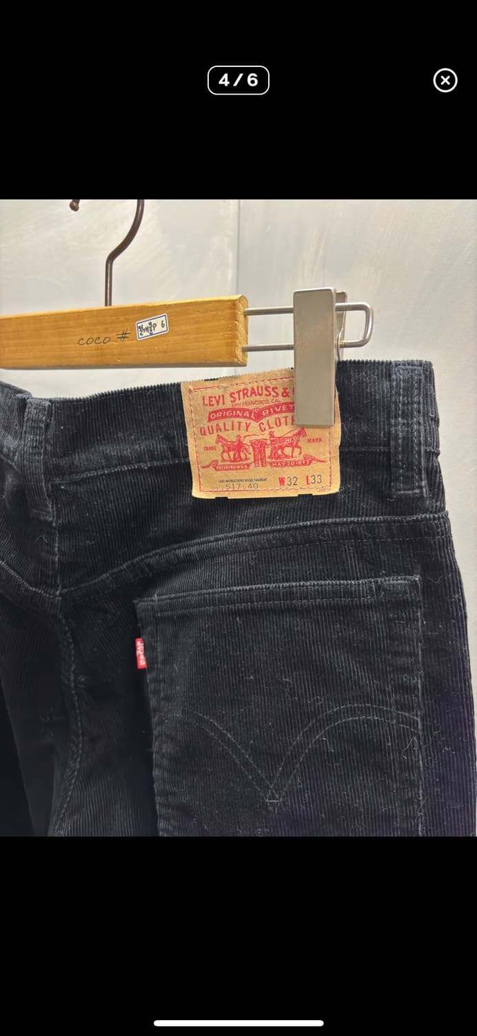 리바이스 코듀로이 블랙 팬츠 상품이미지4