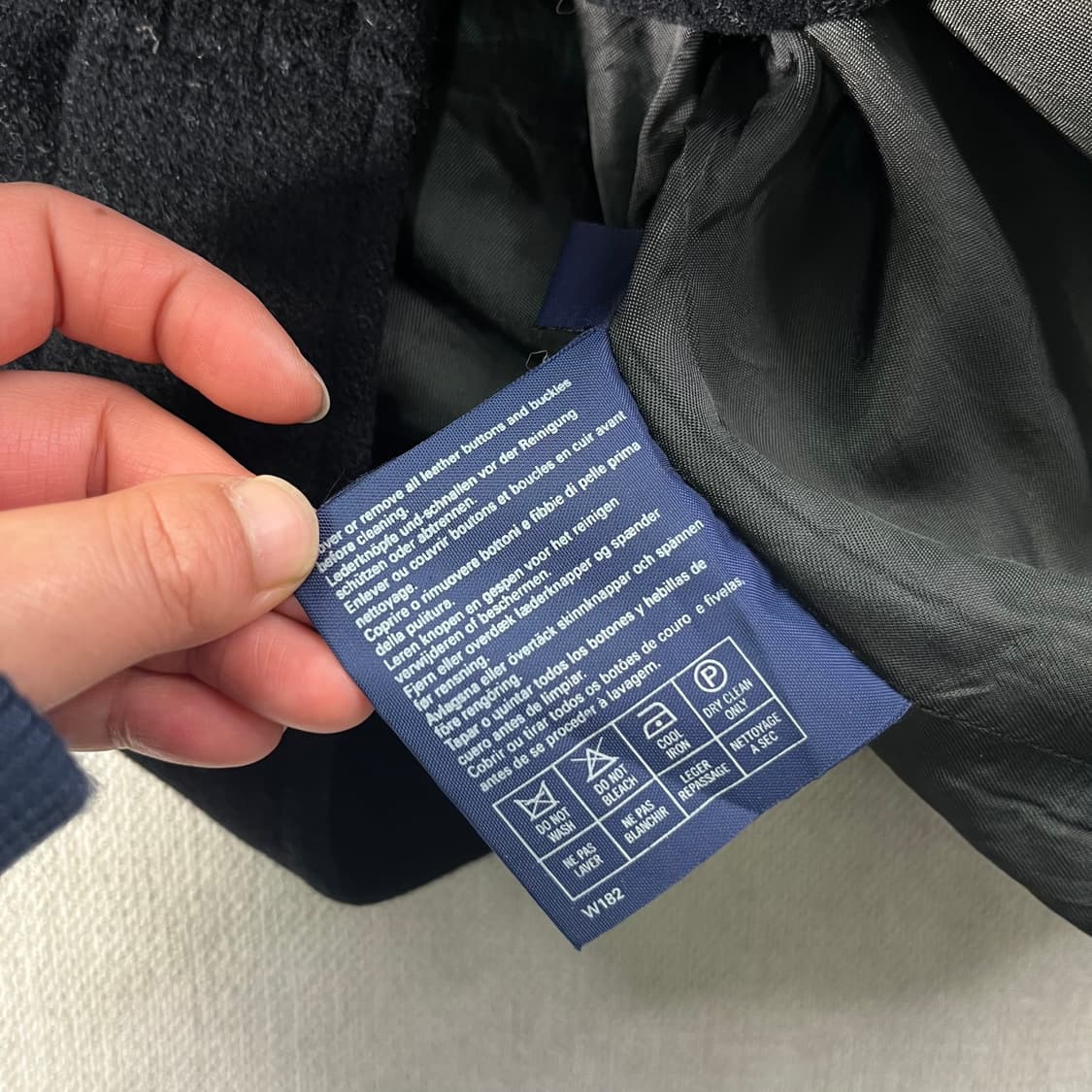 100 버버리 90s 울 블루종 자켓 상품이미지8