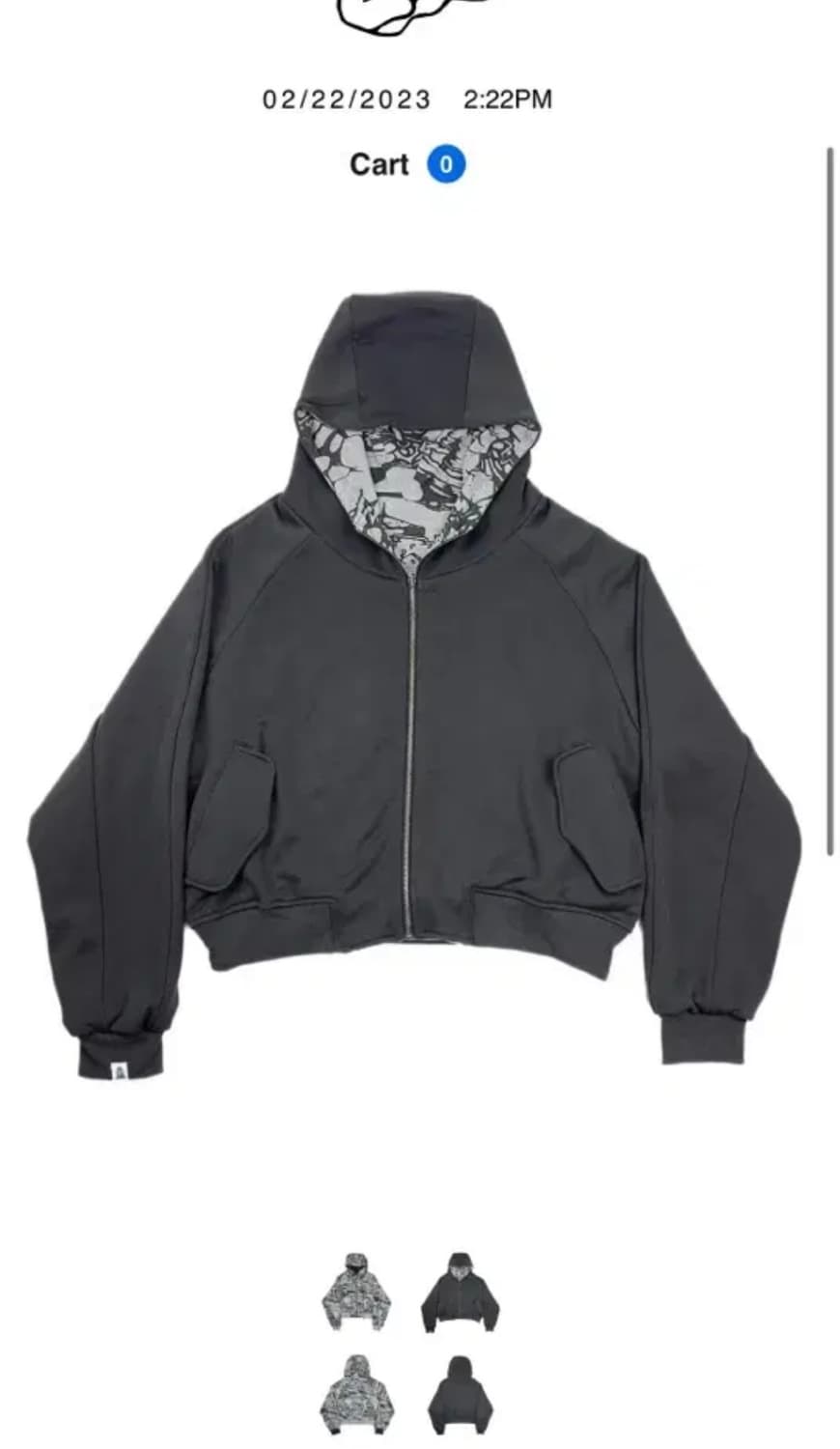 유민하 리버시블 후드집업 상품이미지1