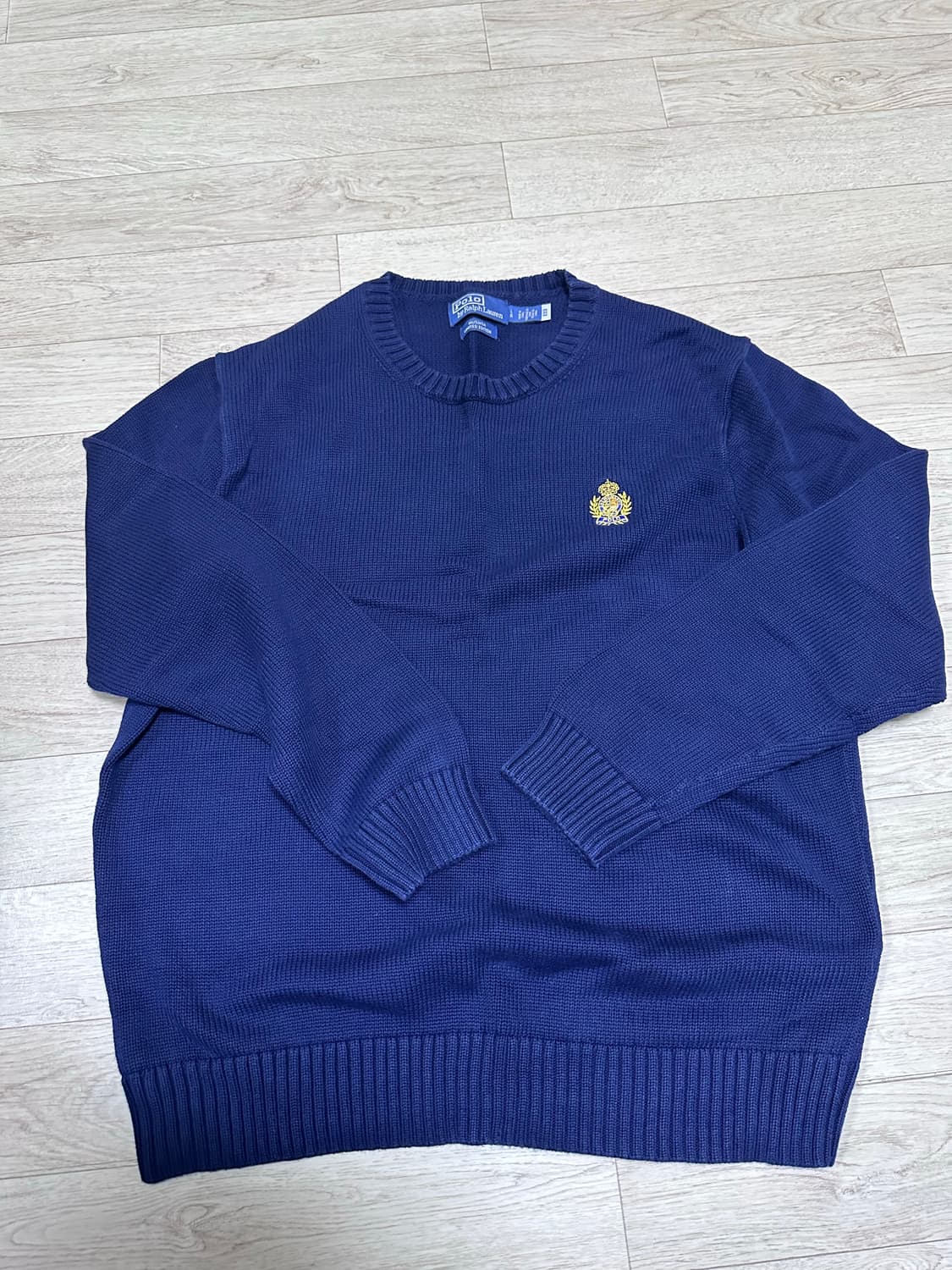 (L) 폴로 랄프로렌 롱슬리브 풀오버 니트 블루 상품이미지1