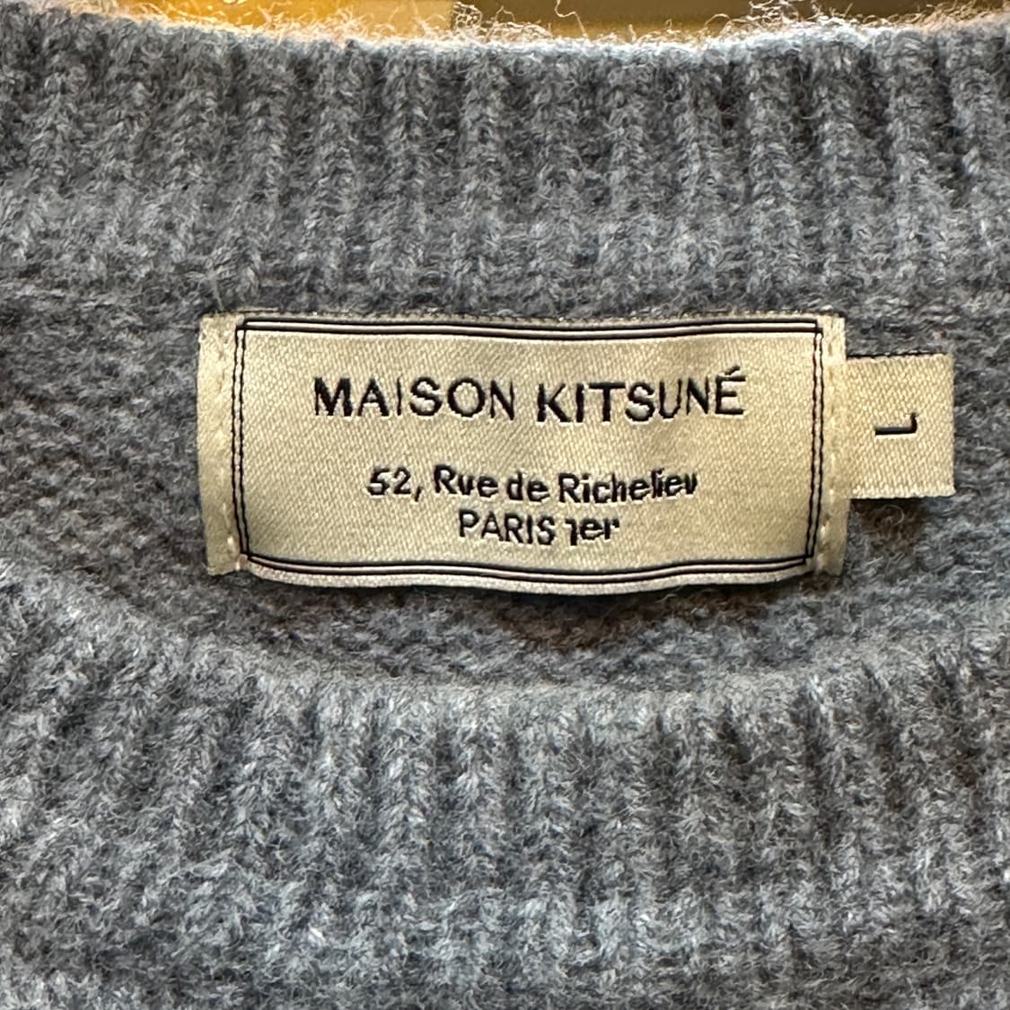 메종 키츠네 빅 폭스 헤드 라운드넥 니트 상품이미지3