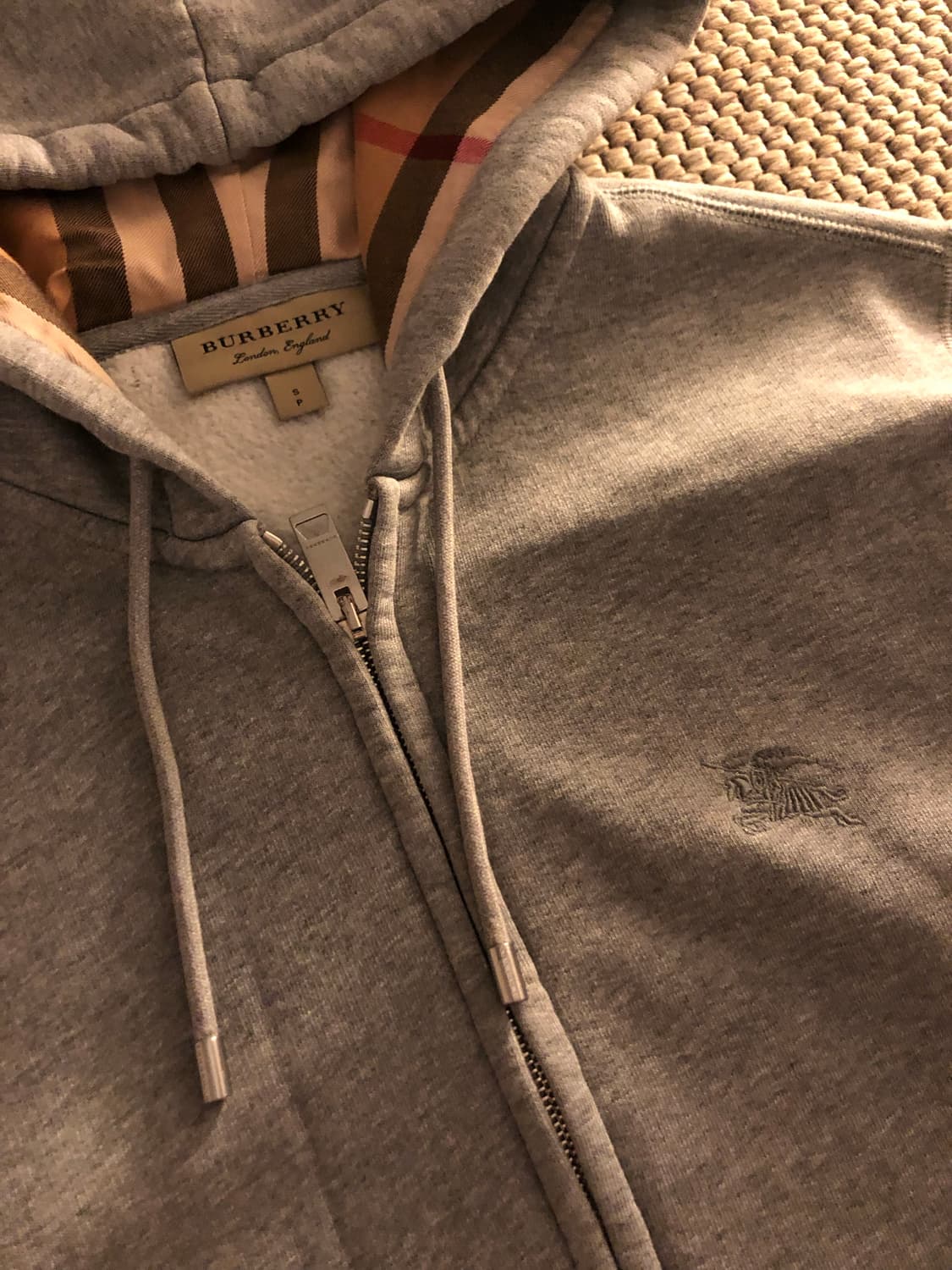 Burberry 그레이 후드집업S 상품이미지3