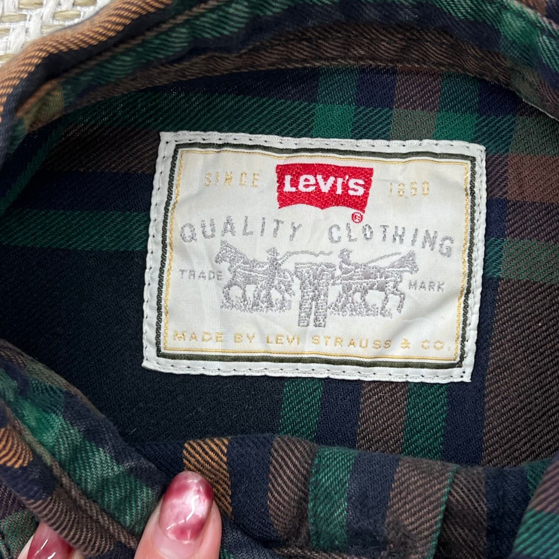 리바이스 체크 셔츠 r2736 상품이미지7