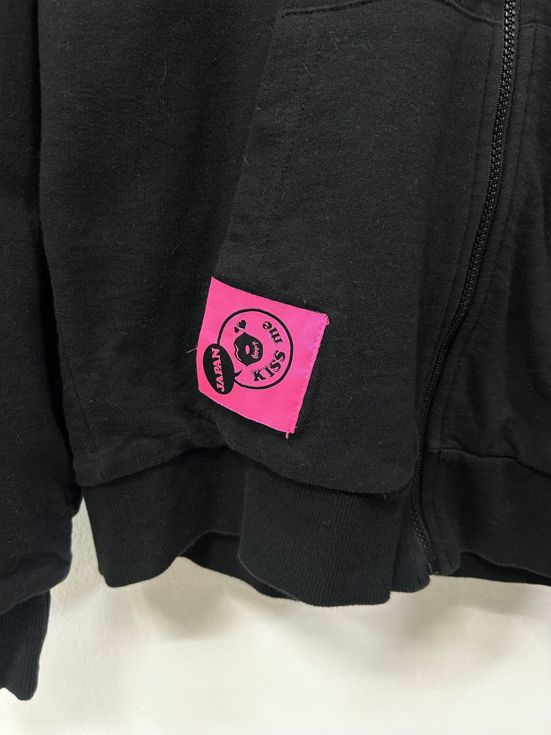 갸루 핑크 레오파드 리버시블 후드집업 상품이미지9