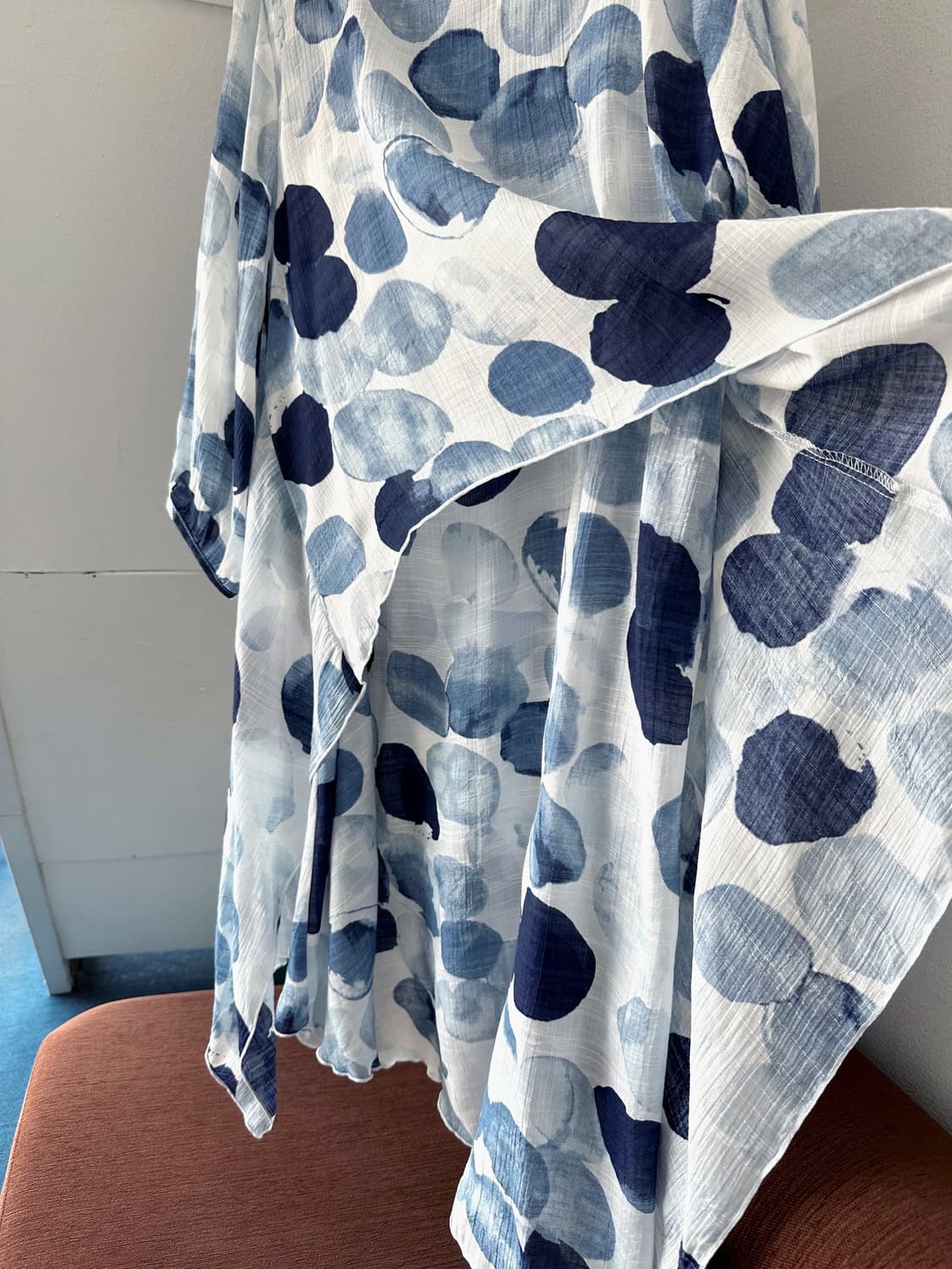 Rayon blend sheer design panel onepiece  상품이미지4