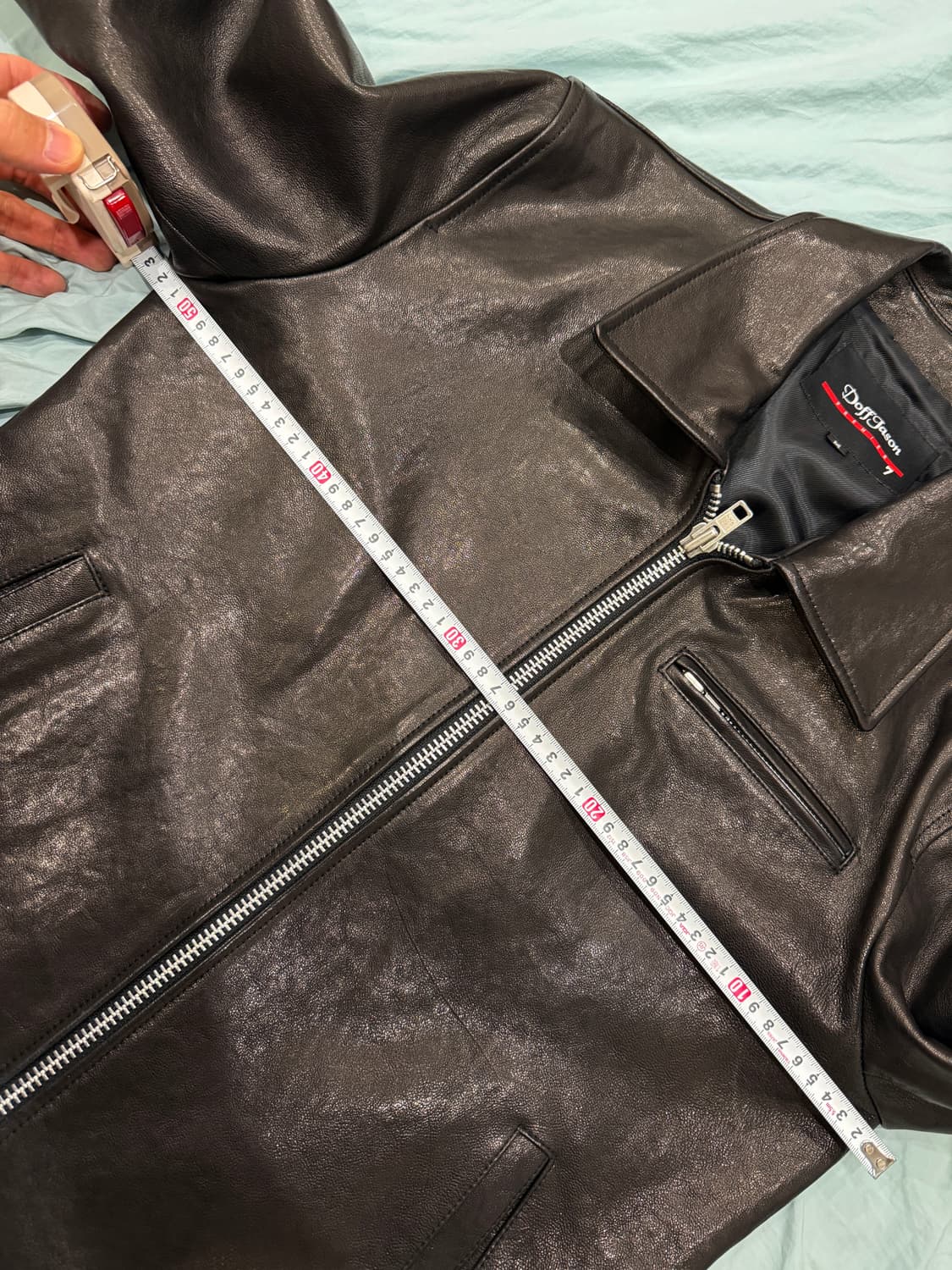 도프제이슨 프리미엄 램스킨 클래식 싱글 라이더 자켓 상품이미지6