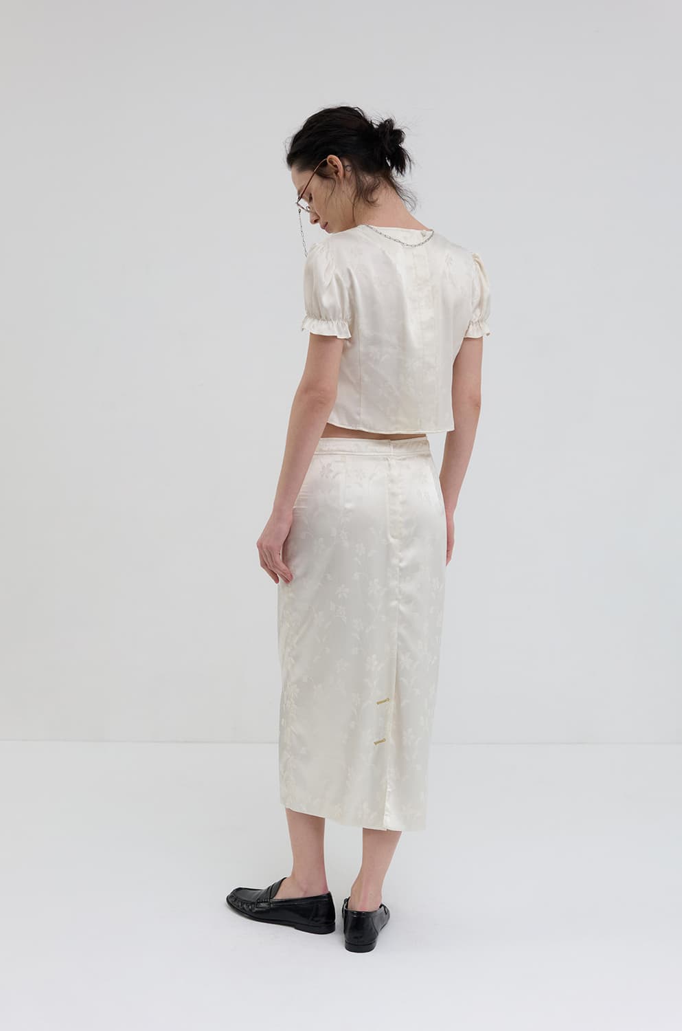 오버듀플레어 자카드 스커트 M 새상품 상품이미지3