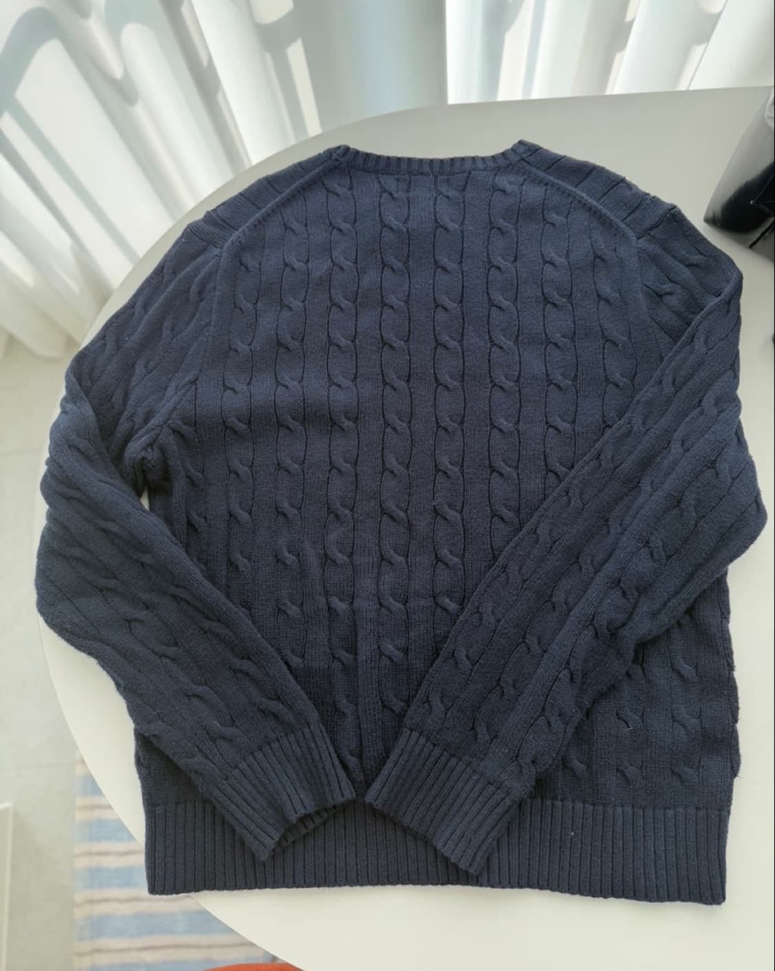 폴로 랄프로렌 꽈배기 니트 네이비 L  상품이미지4