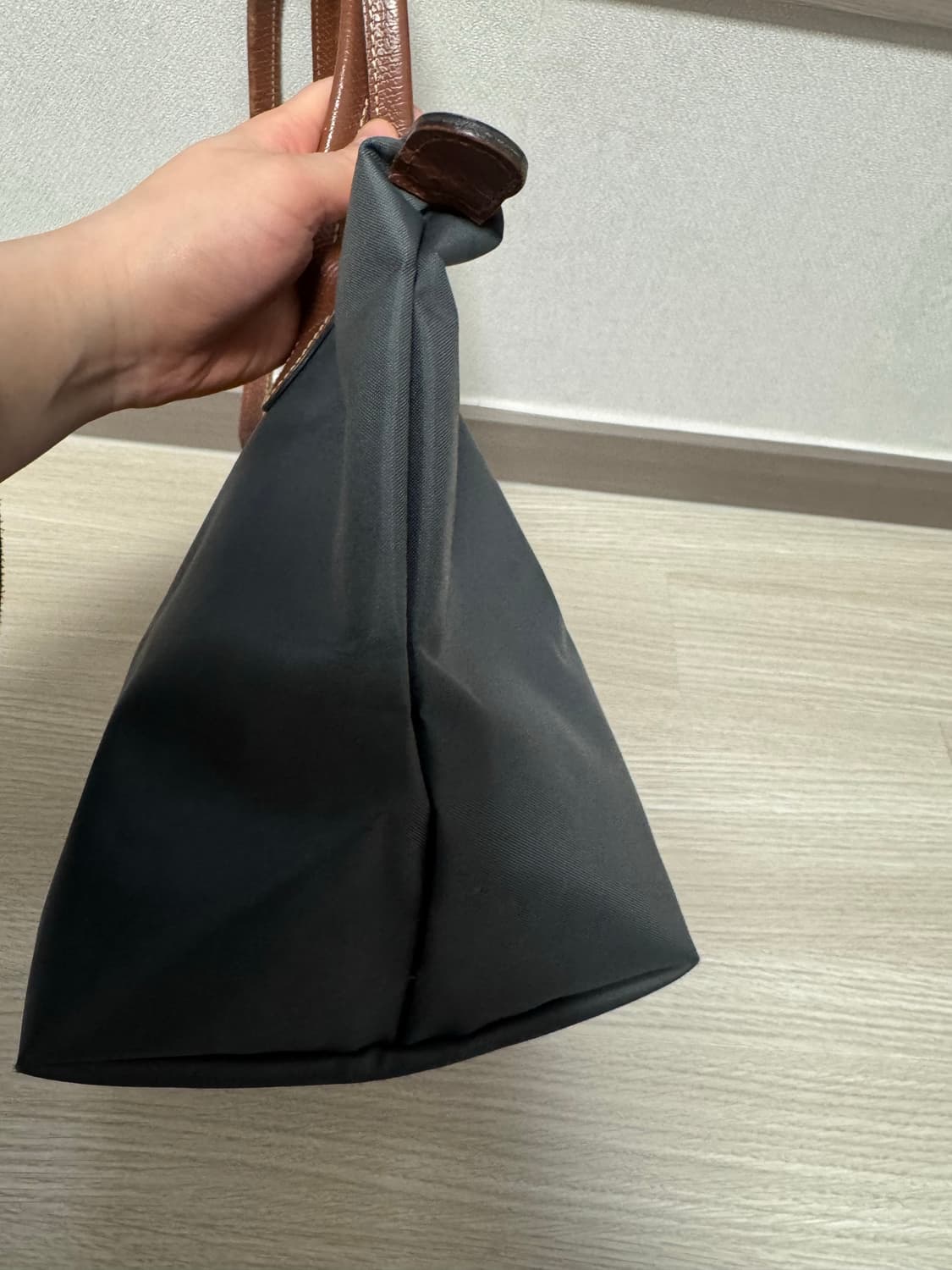 롱샴 르 플리아쥬 오리지널 숄더백 S (건메탈/그레이) 판매합니다 상품이미지6