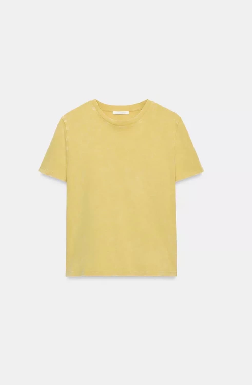 러스틱 옐로우 반소매 티셔츠 ZARA 상품이미지2