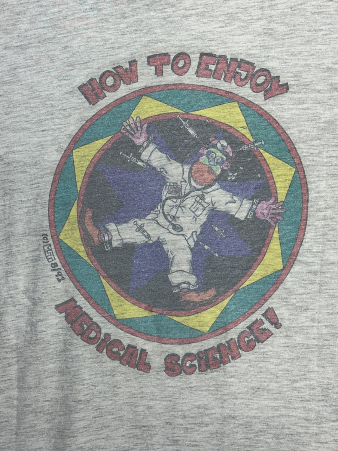 1991‘ Medical Science 카툰 티셔츠 L 상품이미지3