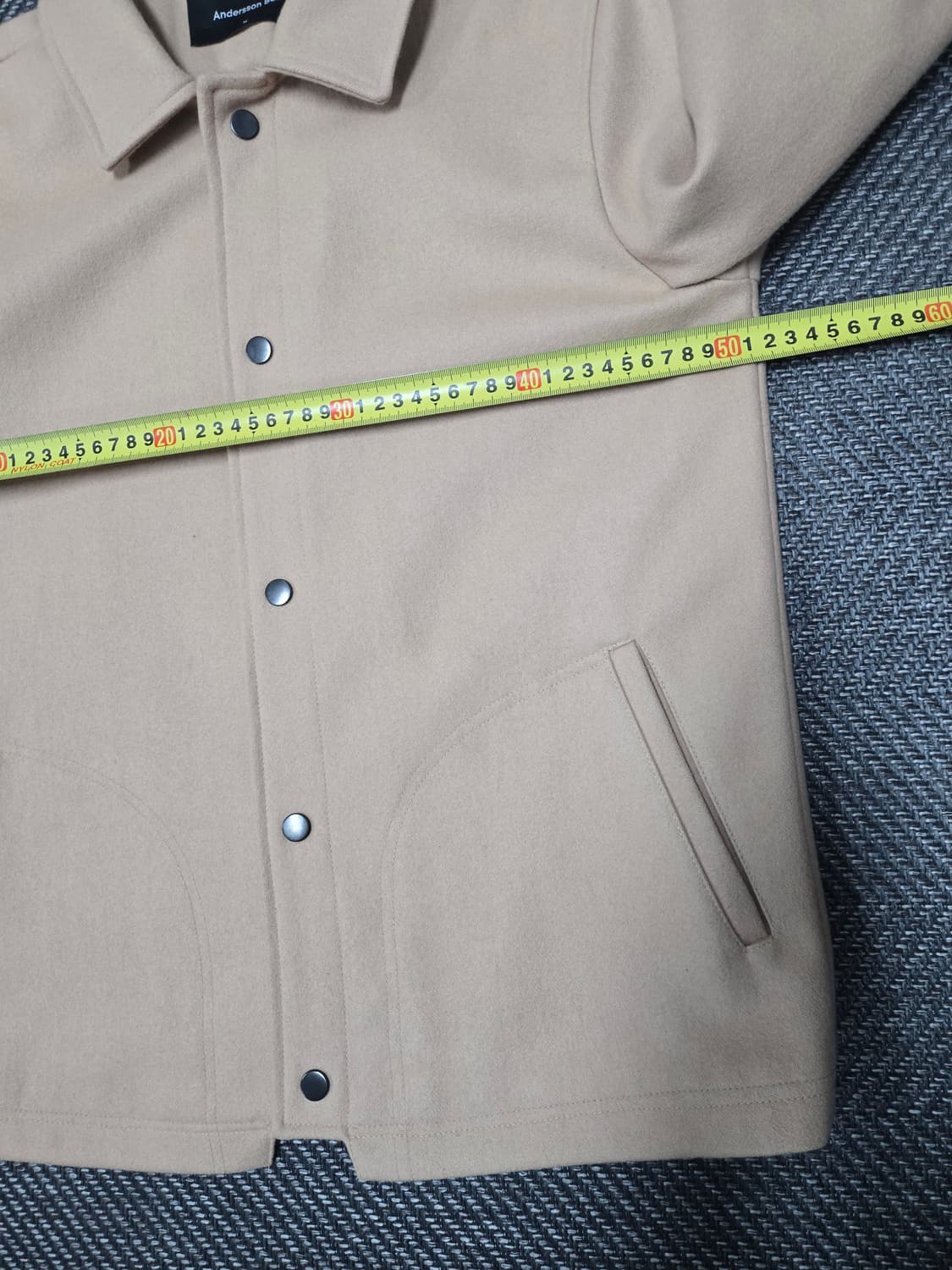 앤더슨벨 요한슨 울 코치 자켓 베이지 상품이미지7