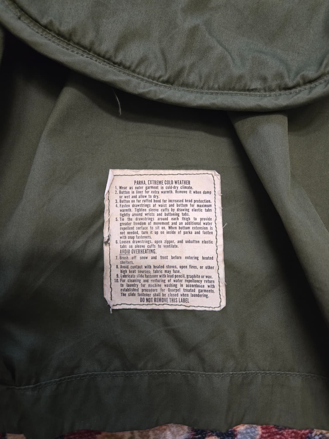 XS] 73년제 M-65 피쉬테일 파카  상품이미지7