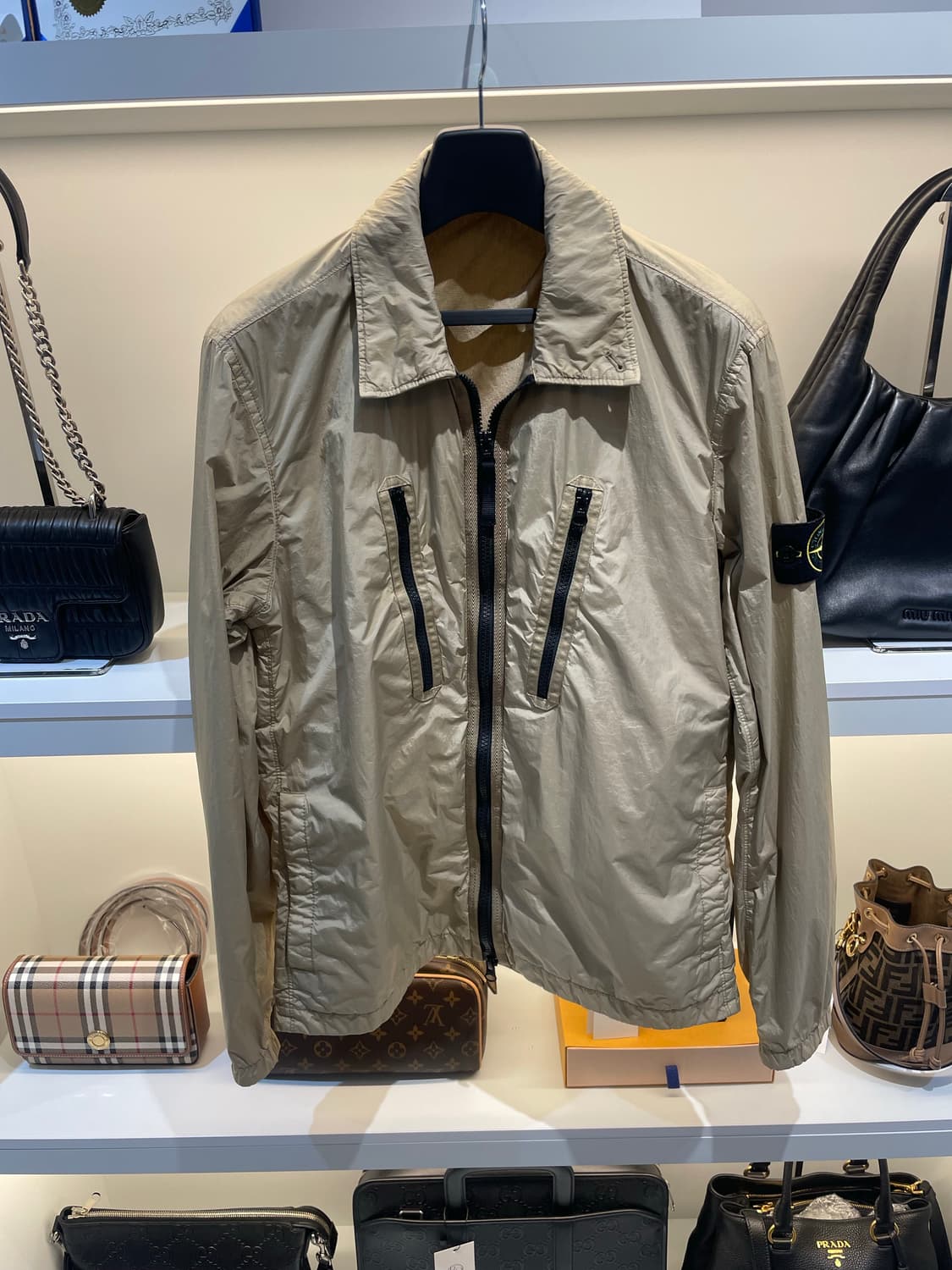 [정품/S] 스톤아일랜드 나일론 오버셔츠 상품이미지1