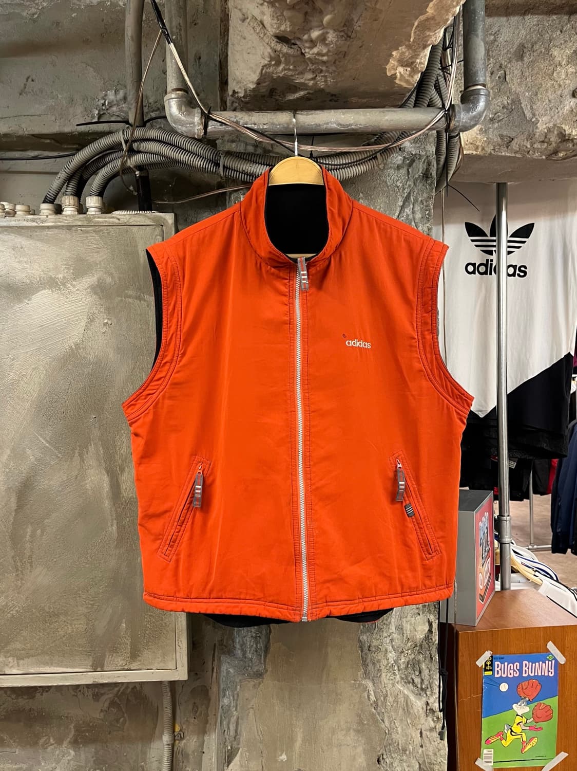 아디다스 리버시블 베스트 자켓 오렌지 105 #csz2846  상품이미지1