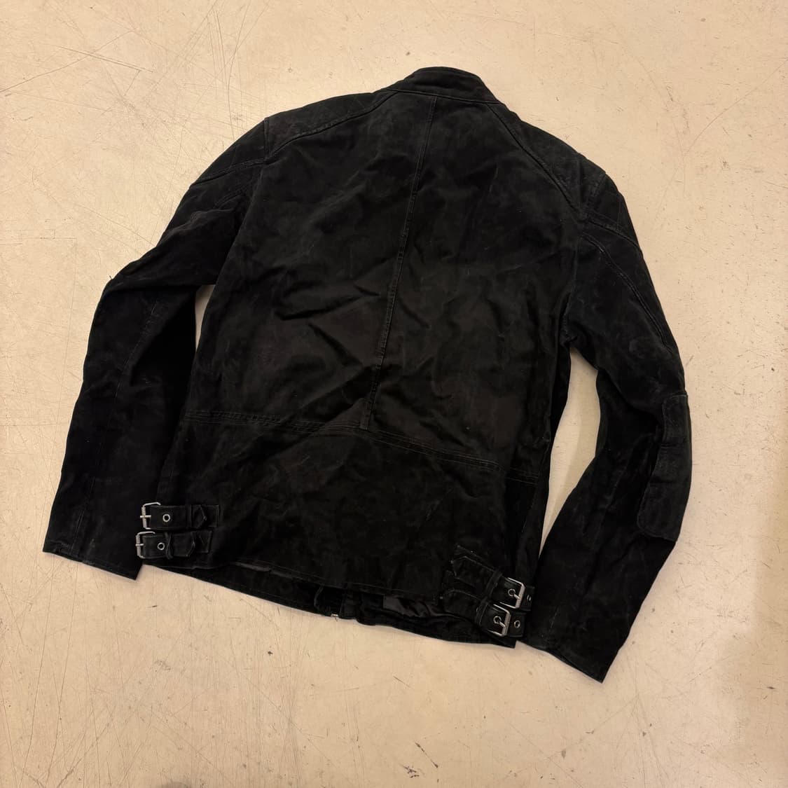 자라 블랙택 스웨이드 바이커 자켓 상품이미지3