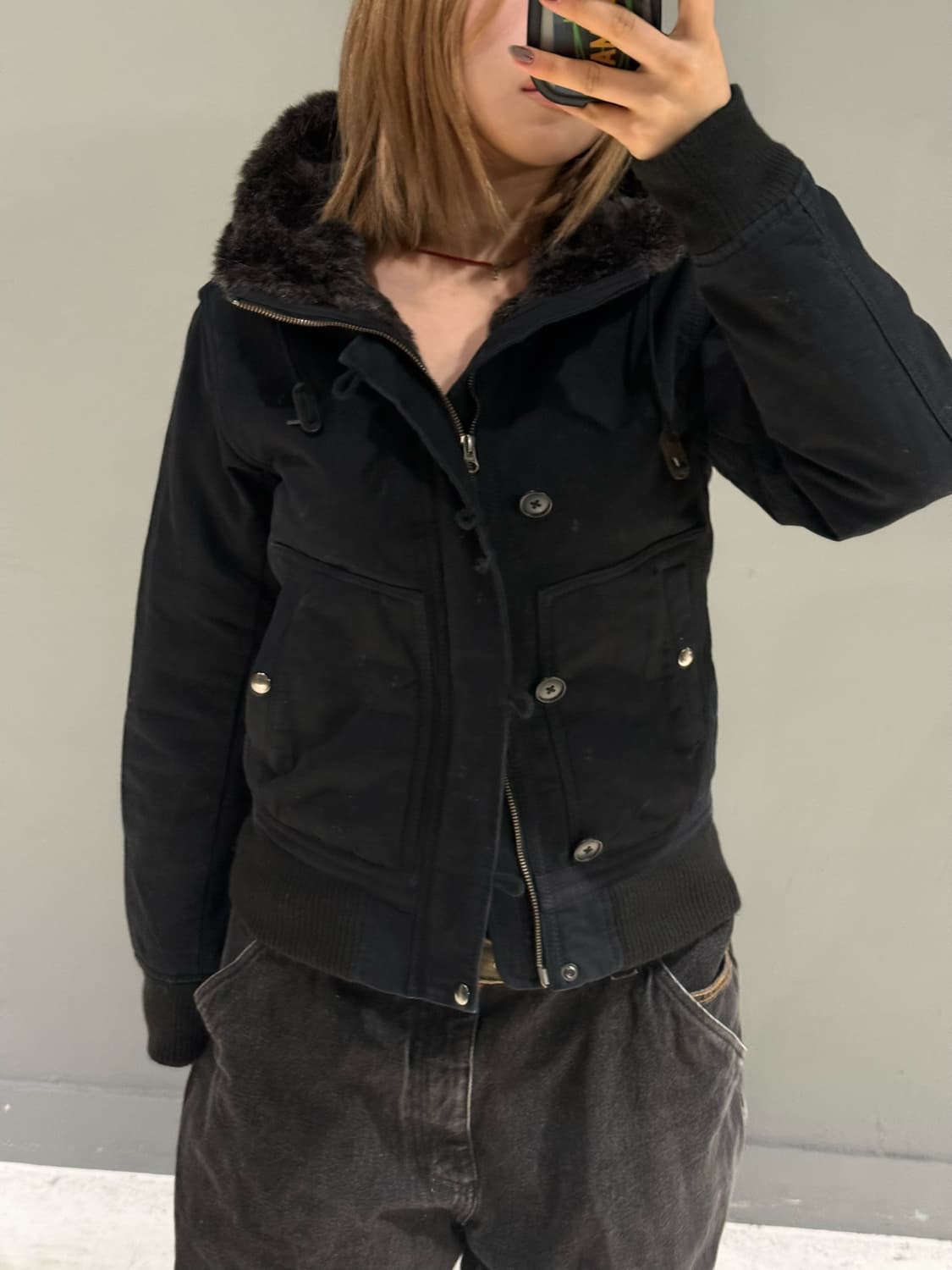 Beams fur trimming n2b cotton jumper 상품이미지4