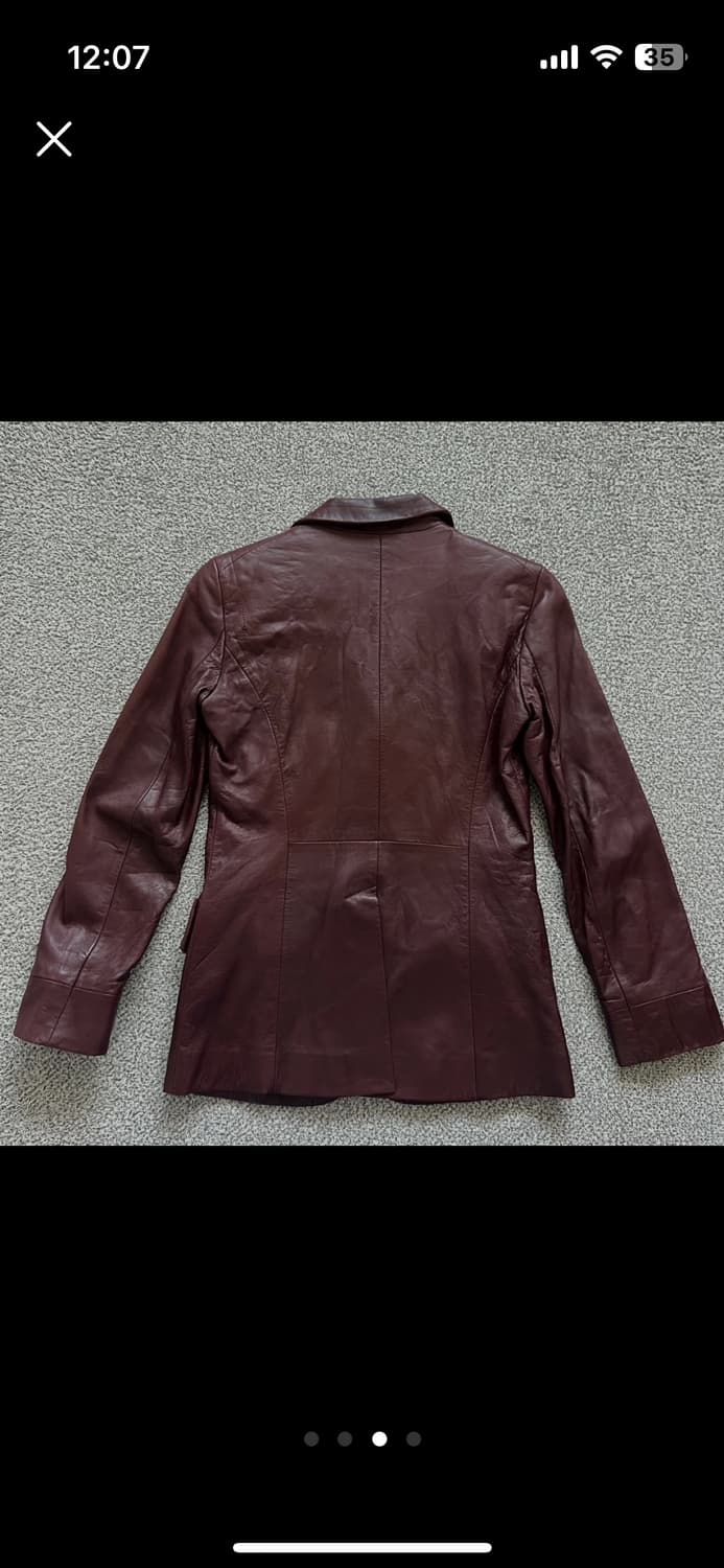 Jil Sander 버건디 레더자켓 상품이미지3