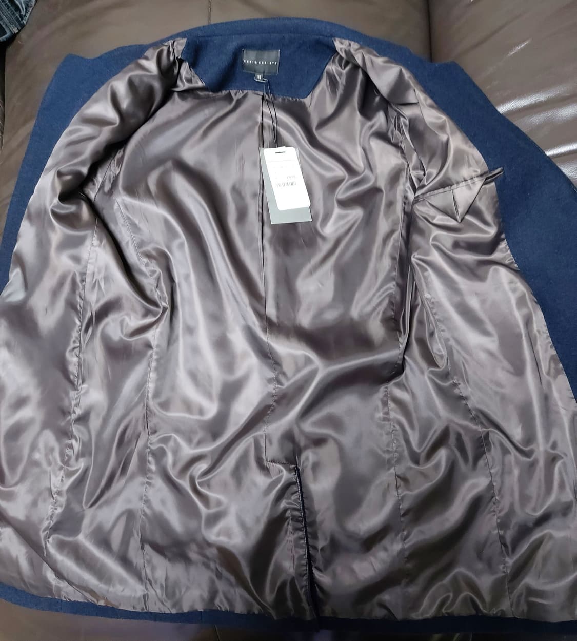 크리스 크리스티 남성 모혼방 사선지퍼 하프코트 (95)새상품
 상품이미지5