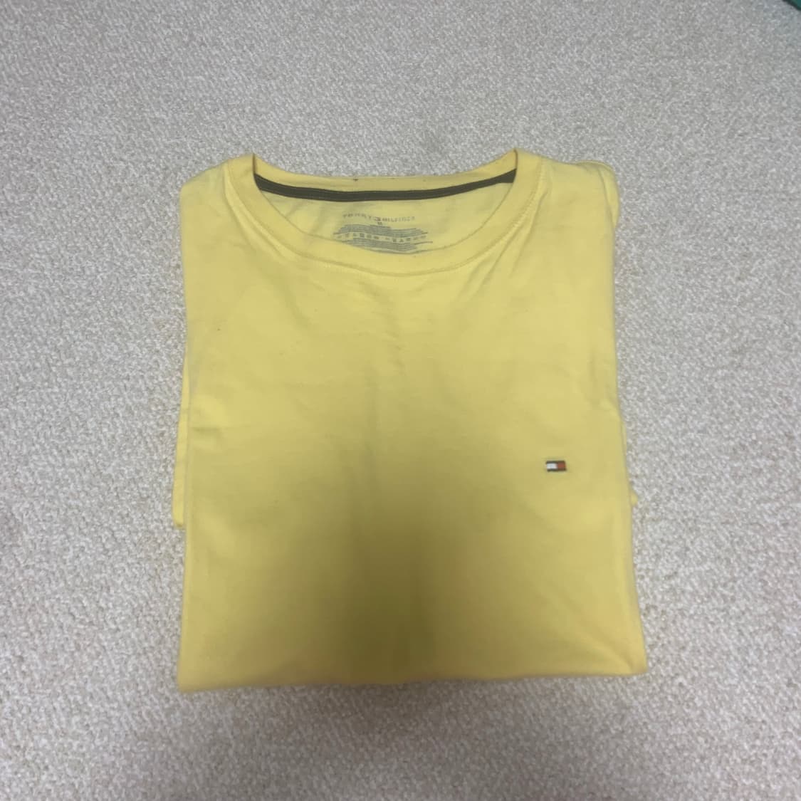 타미힐피거 라이트 옐로우 라운드 반팔티셔츠 110 상품이미지1