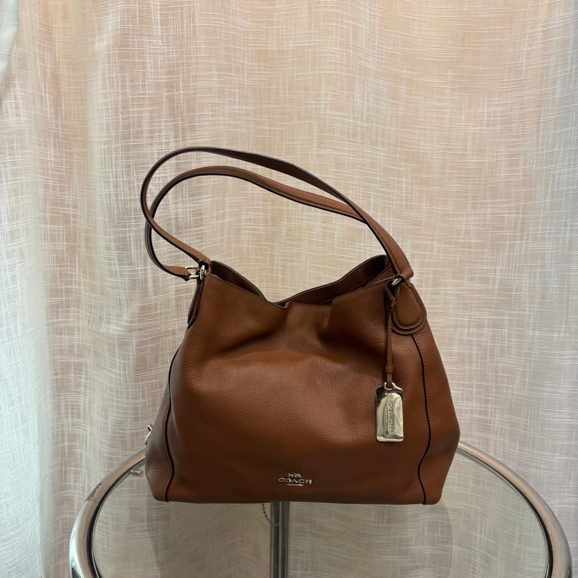 정품 코치 가죽 숄더백     상품이미지1
