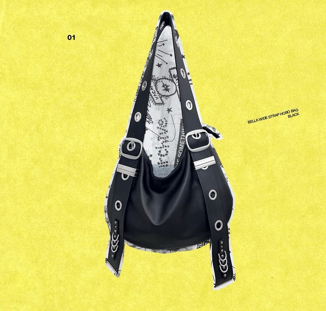 베이컨트 아카이브 벨라 와이드 스트랩 호보 백 상품이미지1