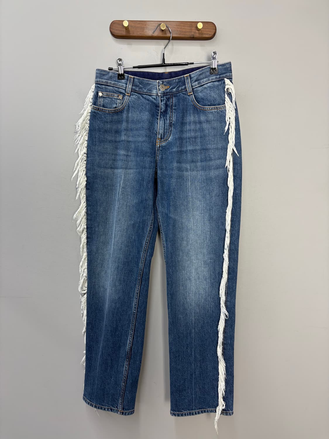 스텔라 매카트니 프린지 디테일 스트레이트 팬츠 A3466 상품이미지2