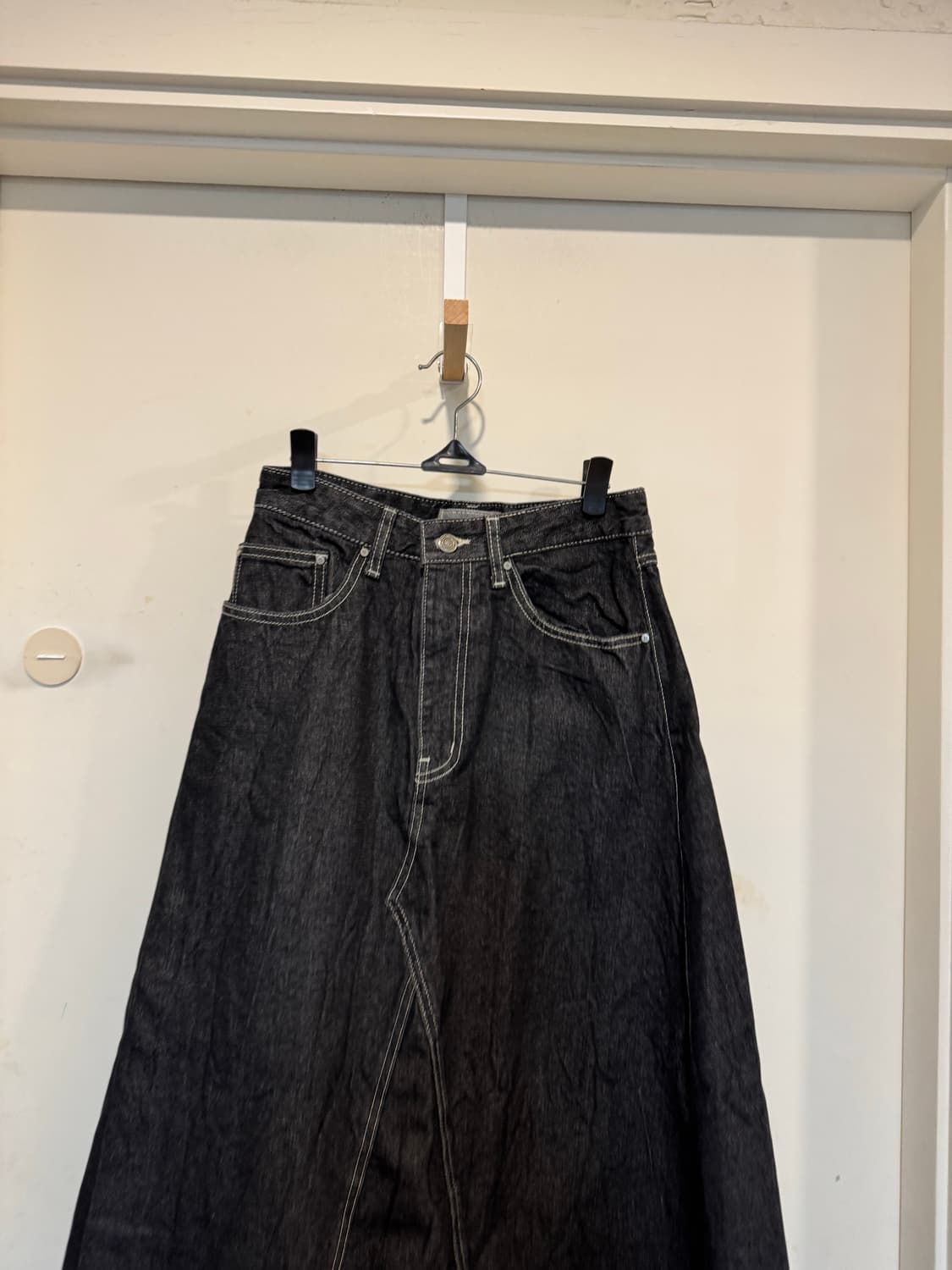 에센셜 by EQL 데님 A라인 스커트 상품이미지4