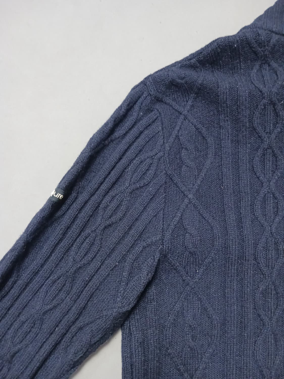 [프리] 아디다스 아디퓨어 네이비 케이블 울 니트 집업 상품이미지8