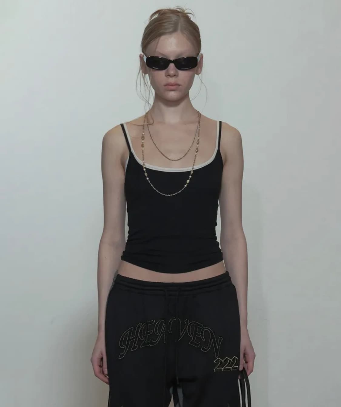 스컬프터 스트링 탱크 탑 블랙 상품이미지1