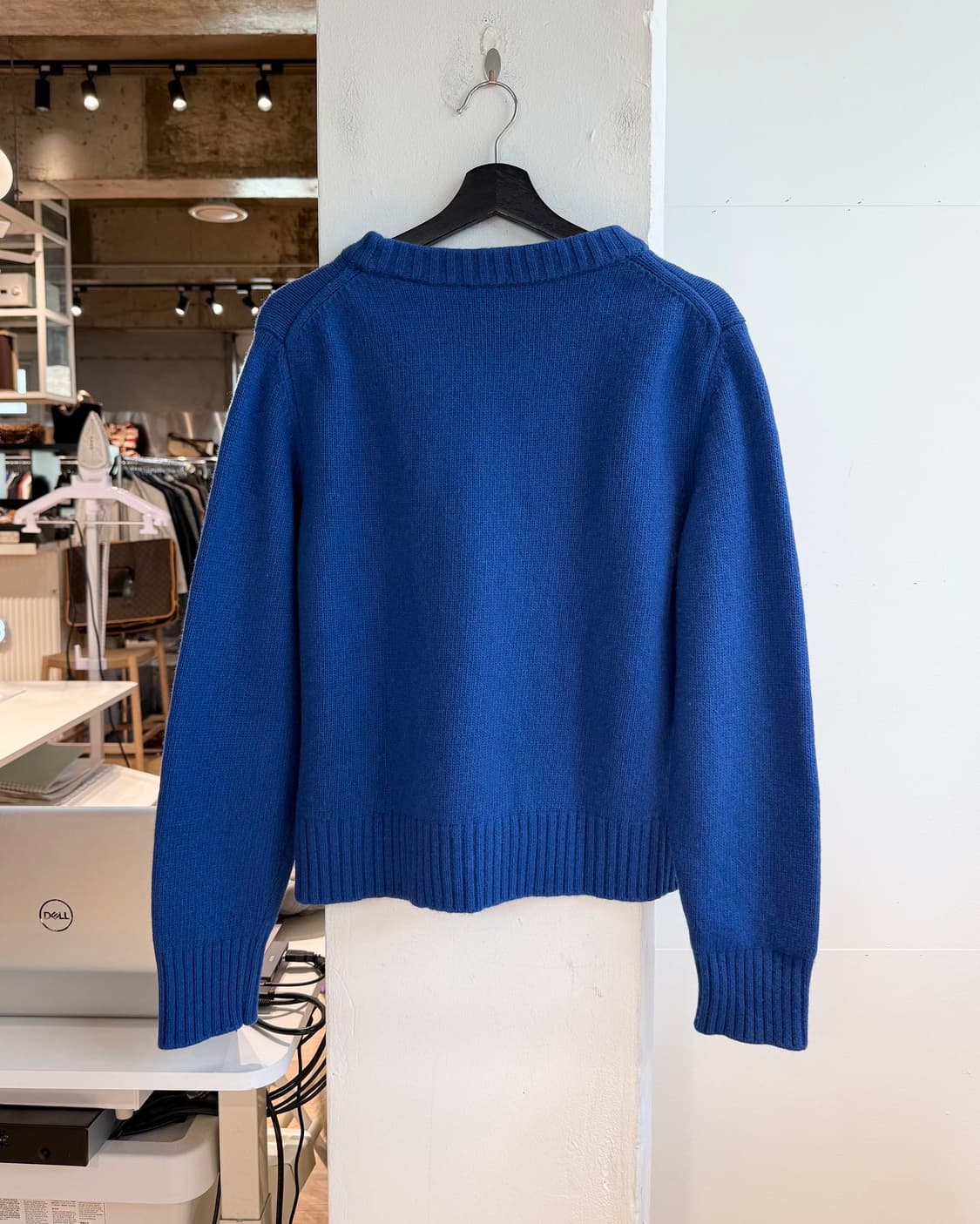 가니 블루 그래픽 오넥 풀오버 니트  상품이미지7