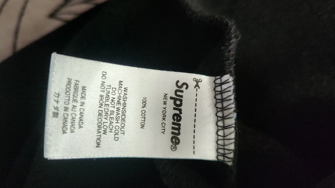 슈프림과 WTAPS 콜라보 맨투맨 블랙 L 상품이미지4