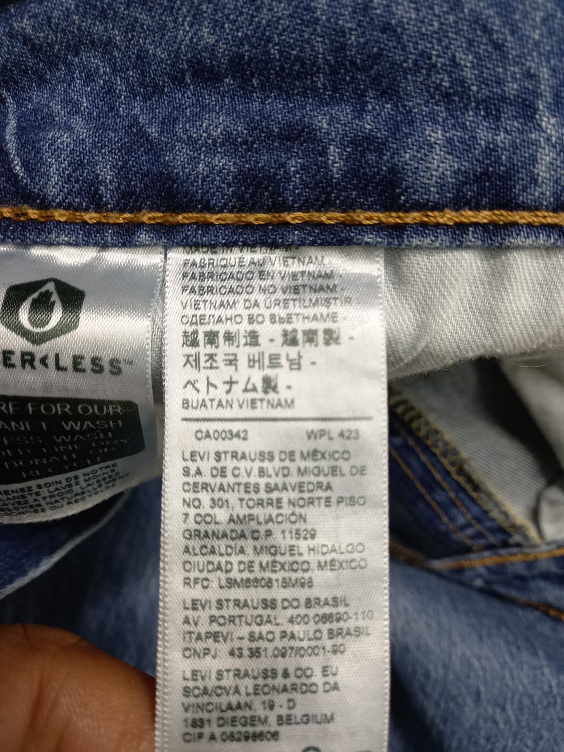 36 리바이스550 워싱 스판 일자진 36-435 상품이미지8