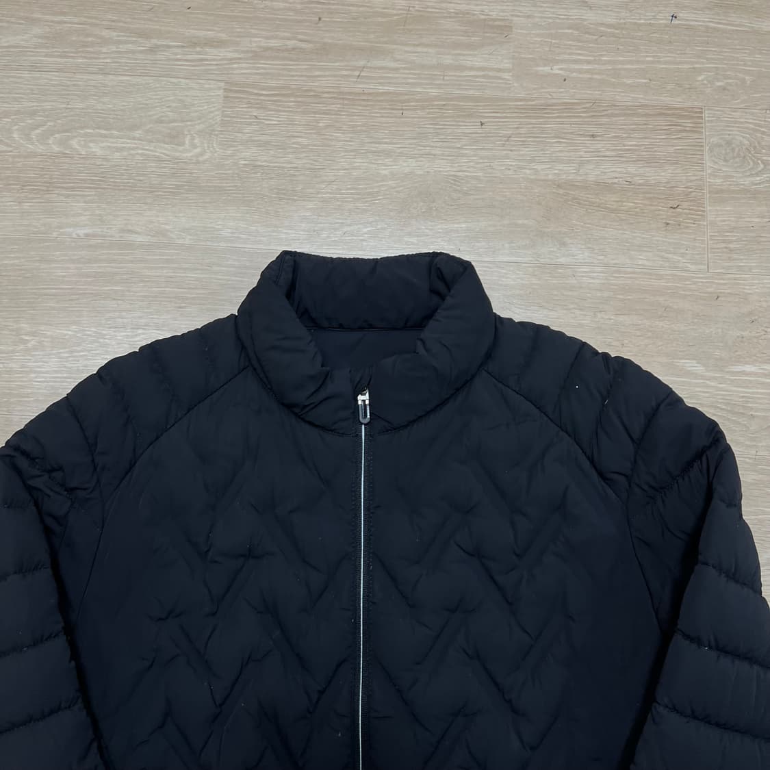 레노마 구스다운 퀼팅 경량패딩 점퍼 [블랙] L/100 상품이미지2