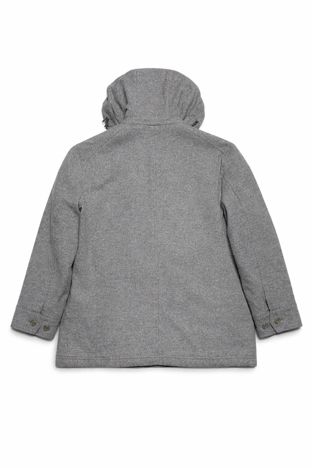 JPN 일본 빈티지 크로커다일 울 혼방 후드 사파리코트 하프코트 카코트 상품이미지2