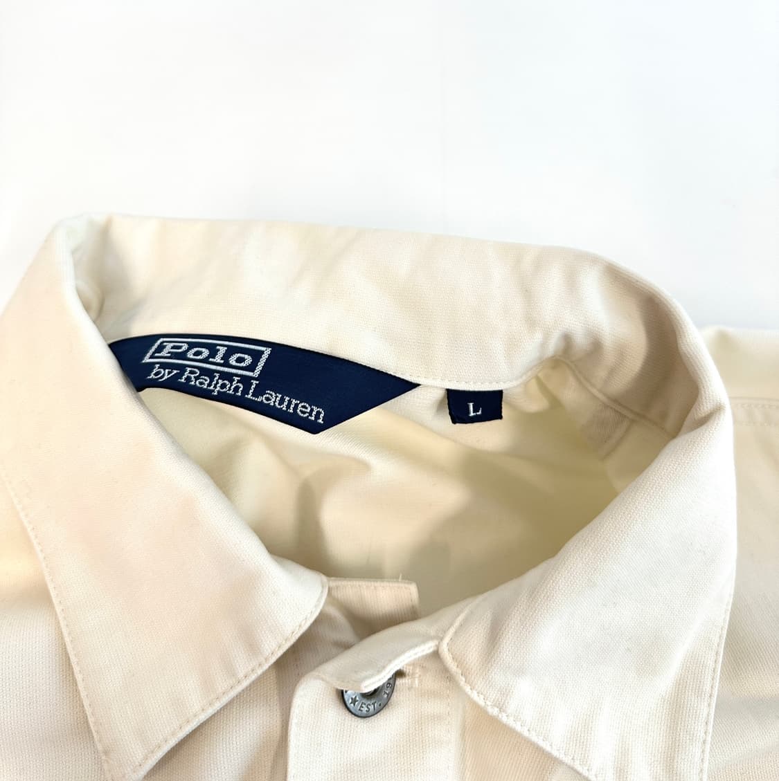 Polo 폴로 랄프로렌 코튼 트러커 자켓 (L)아이보리 상품이미지4