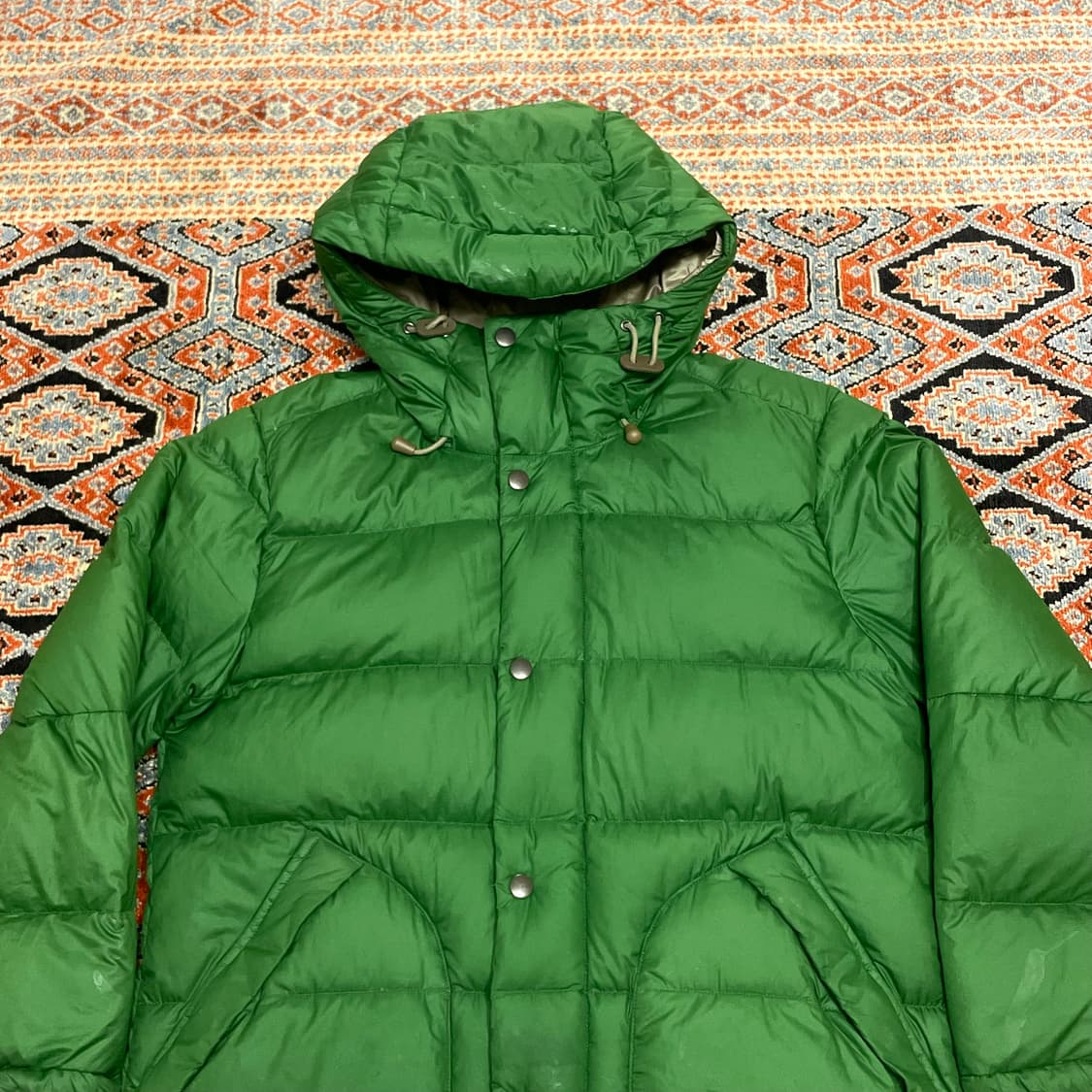 나이키 스우시로고 그린 구스다운 패딩점퍼 여성XS 상품이미지2