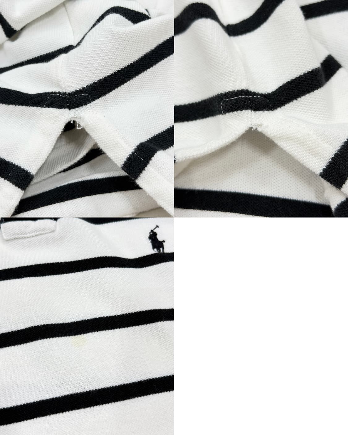 폴로 랄프로렌 스트라이프 PK 폴로 카라 반팔티 M 상품이미지5