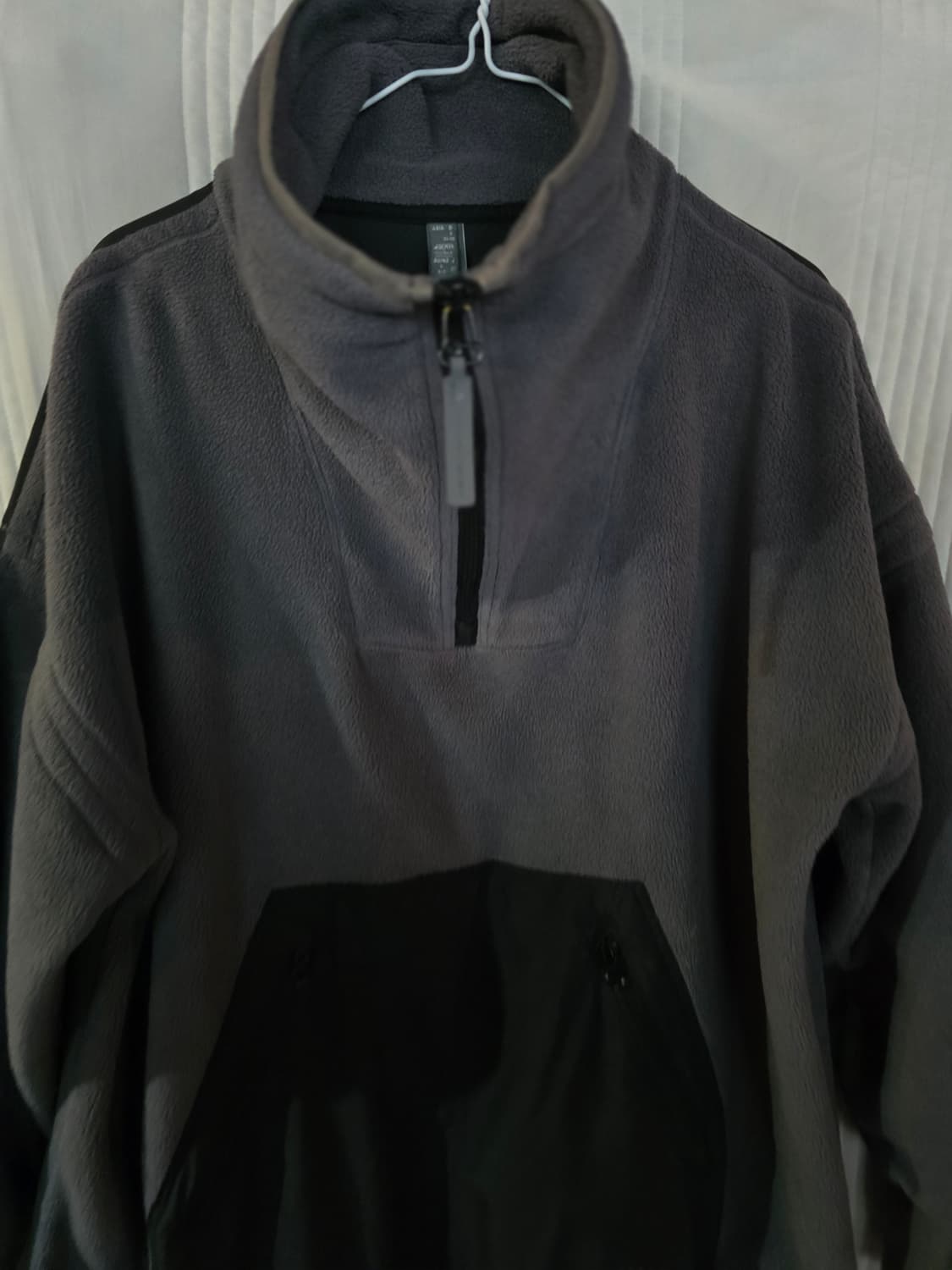 아디다스 풀오버 하프집업 오버핏 상품이미지1