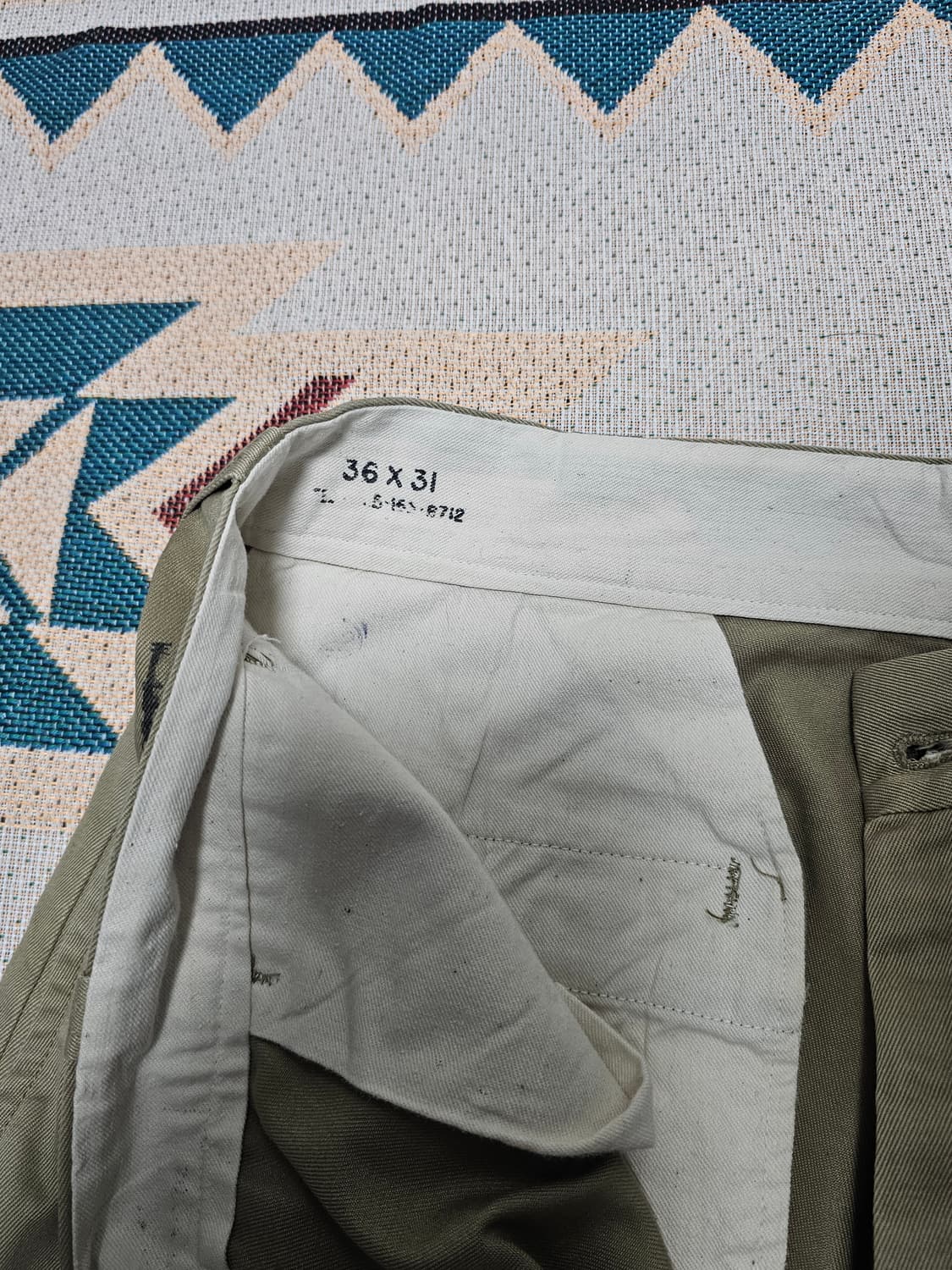 50's usarmy 오리지널 치노팬츠 ( 실 34사이즈) 상품이미지5