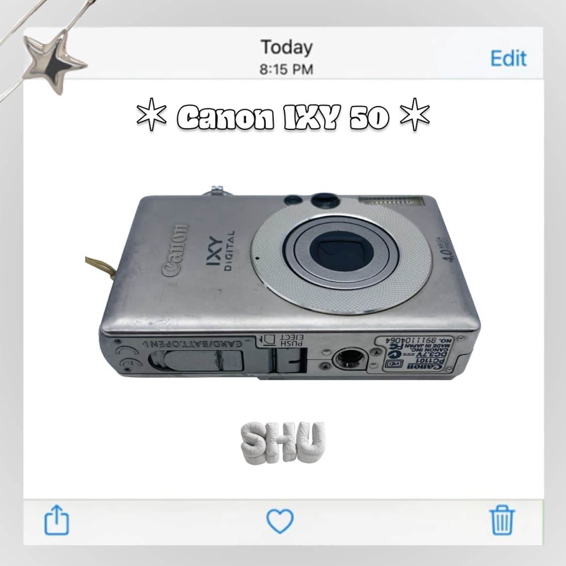 캐논 익시  IXY  60(익서스 IXUS 50) 빈티지 디카 실버 상품이미지5